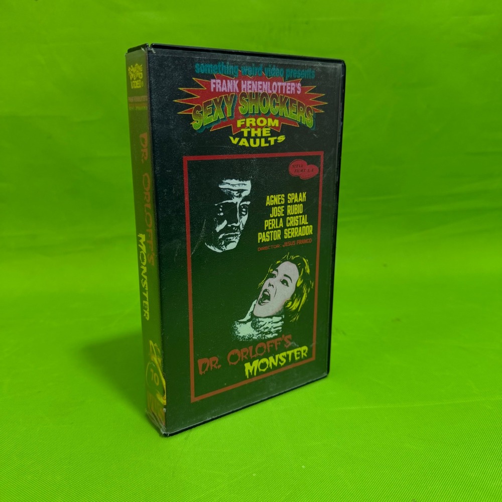 Dr. Orloff's Monster VHS Something Weird Video Jess Franco Sexy Shockers Cult